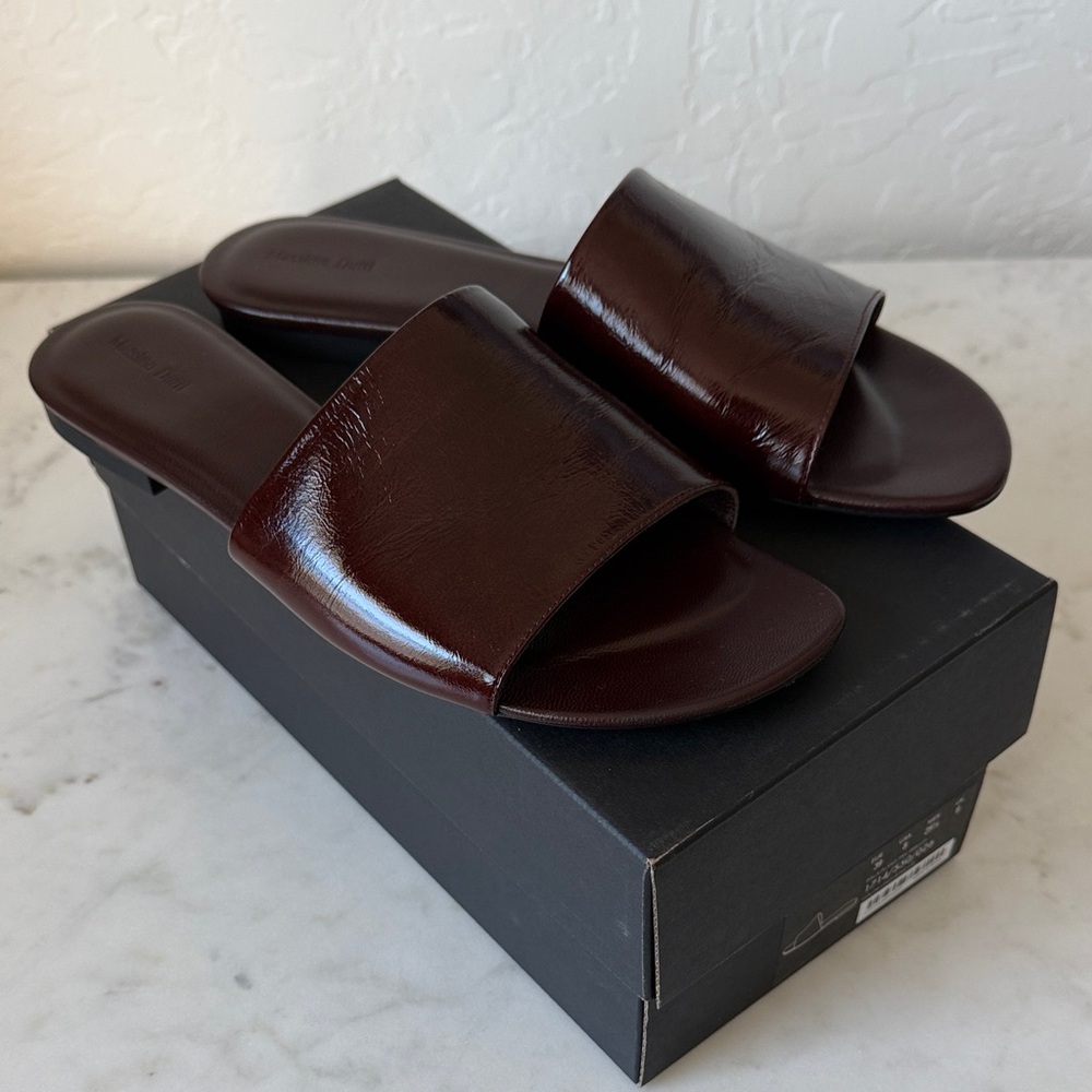 Massimo Dutti Leather Vamp Sandals EU39/US8